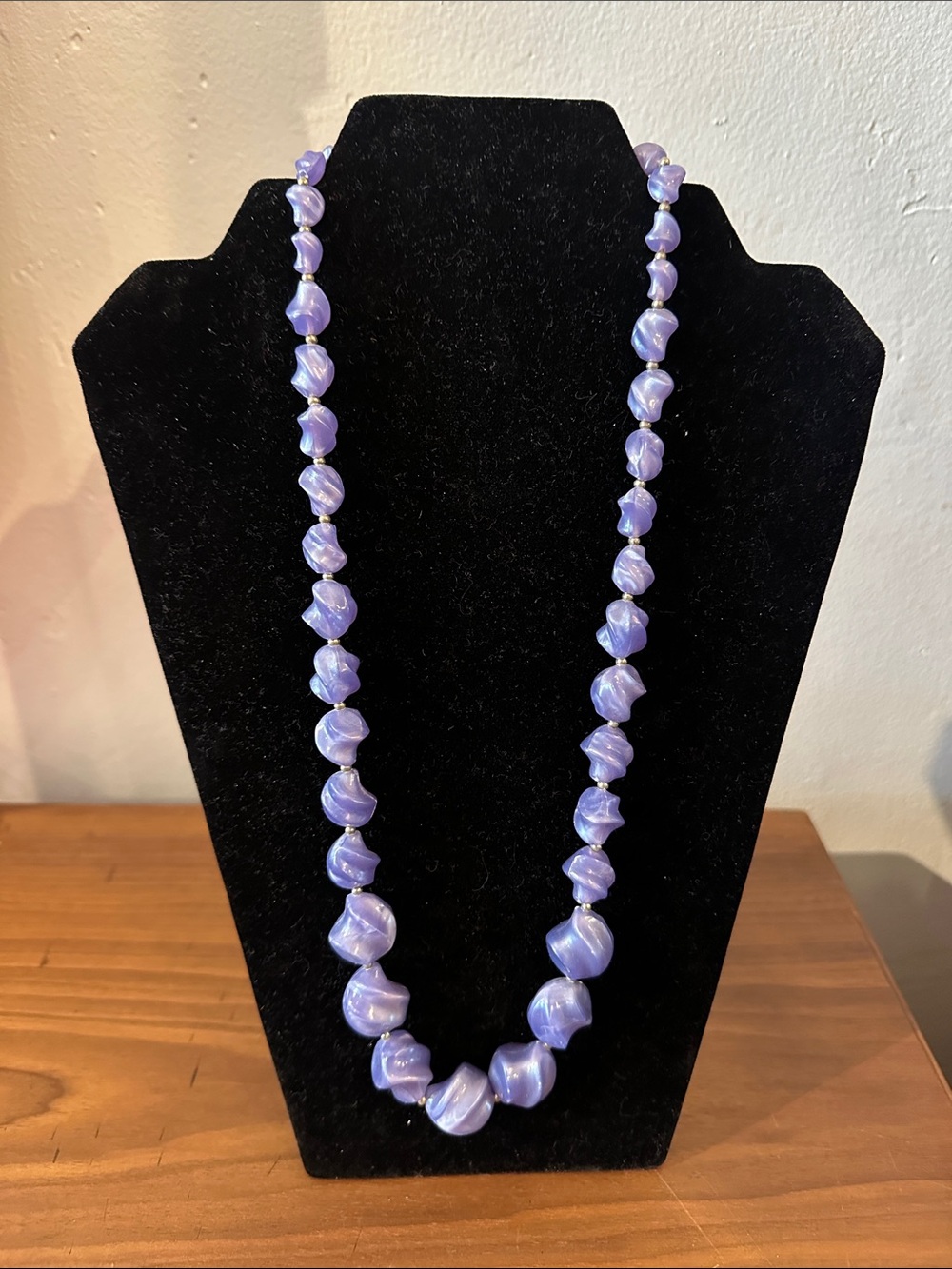 Lavender Bead Strand Necklace - Women Jewelry